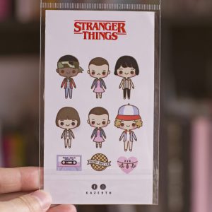 set de 9 stickers tematica strager things